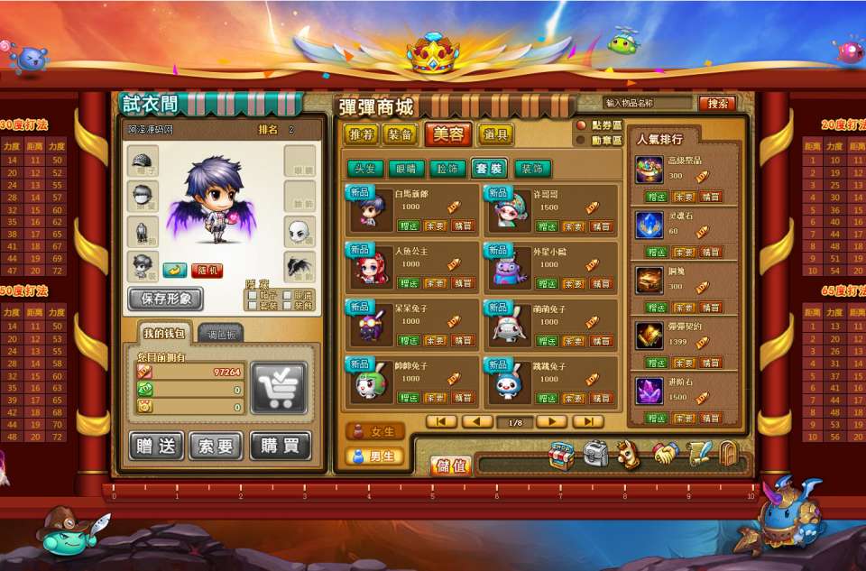 Q版回合竞技页游【弹弹堂10.8独家纹章版】11月最新整理Win一键服务端+管理后台+详细搭建教程